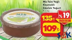 MİS TAM YAĞLI KAYMAKLI ÇÖMLEK YOĞURT 1 KG fiyat ve kampanya bilgisi